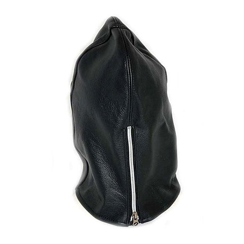 Zip It Leather BDSM Hood - Bondage Hoods