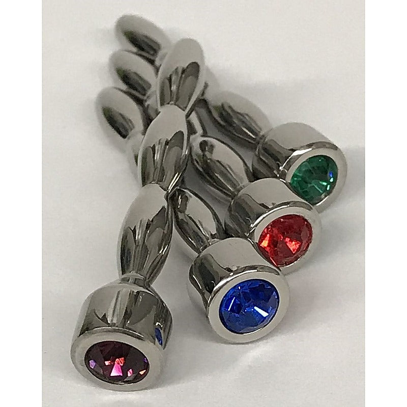 HC Nile Triple Ascending Jewelled Penis Plug - Penis Plugs