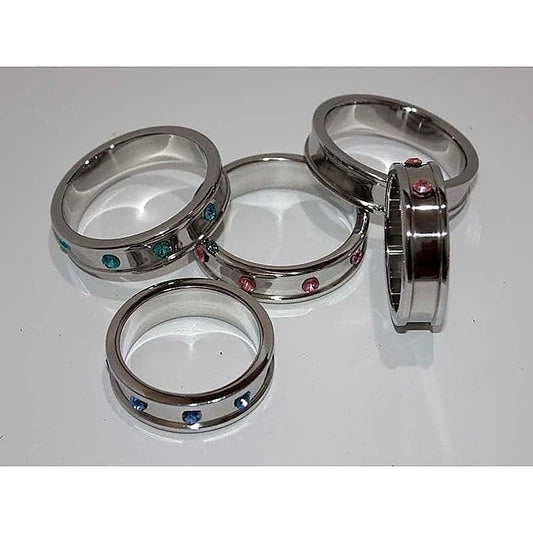 Deep Shallow 55mm Penis Ring Gemmed - Cock Rings