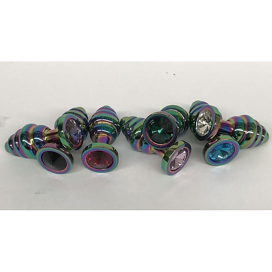 Rainbow Wild Passion Butt Plug Small - Steel Sex Toys