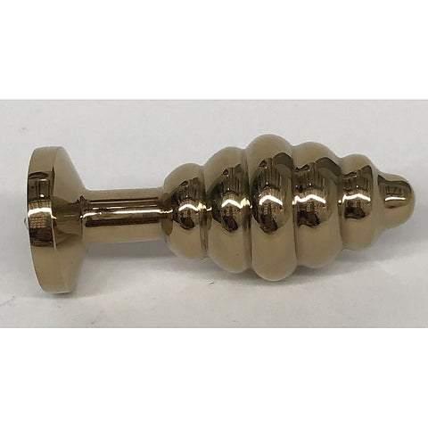 Wild Passion Small Gold Anal Plug by Hell's Couture - Steel Sex Toys