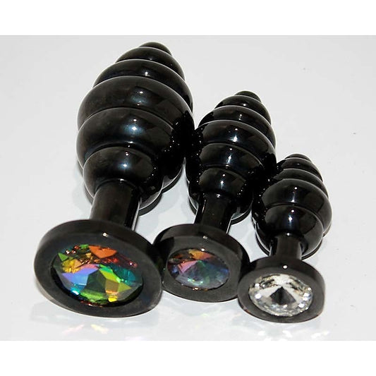Wild Passion Black Anal Plug Large - Steel Sex Toys