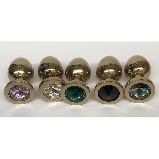 Golden Gemmed Medium Butt Plug