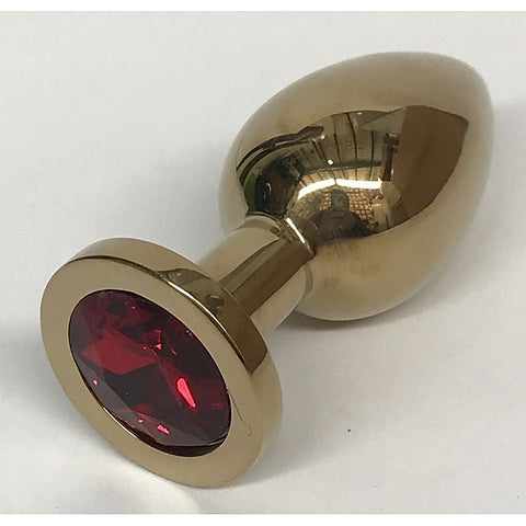 Golden Gemmed Large Butt Plug by Hell's Couture - Penis Pumps And Stretchers