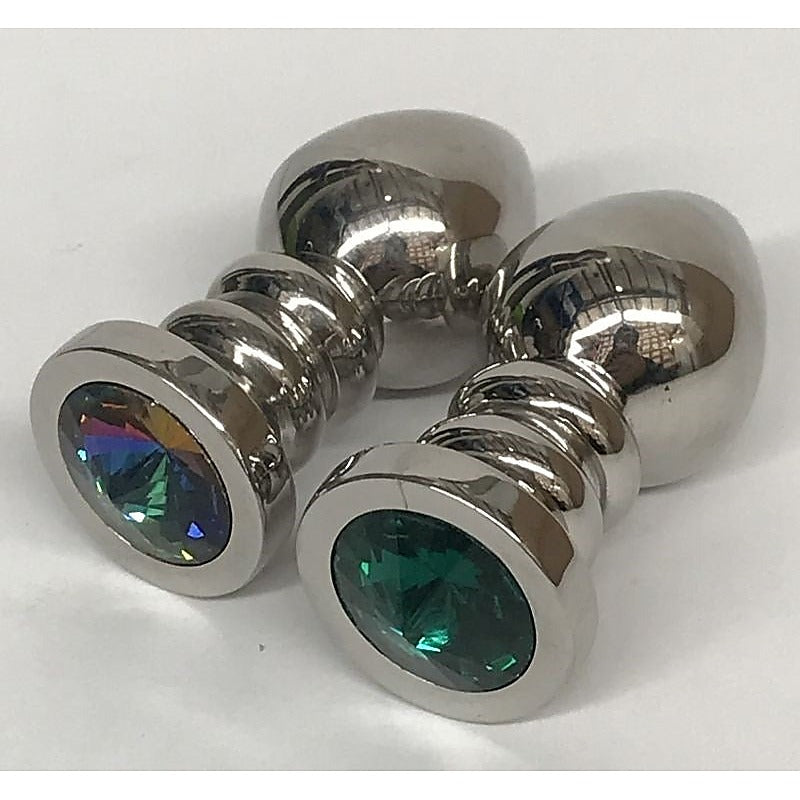 Ribbler Metal Jeweled Anal Plug Large - Love Eggs and Kegel Exercisers