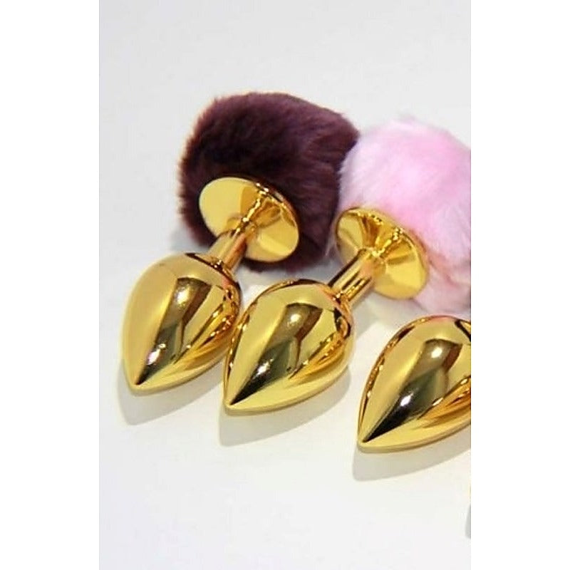 Metal Gold Butt Plug Large by Hell's Couture - Steel Sex Toys