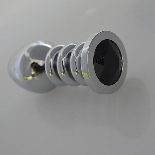 Hell's Couture Ribbler Metal Jeweled Anal Plug Large