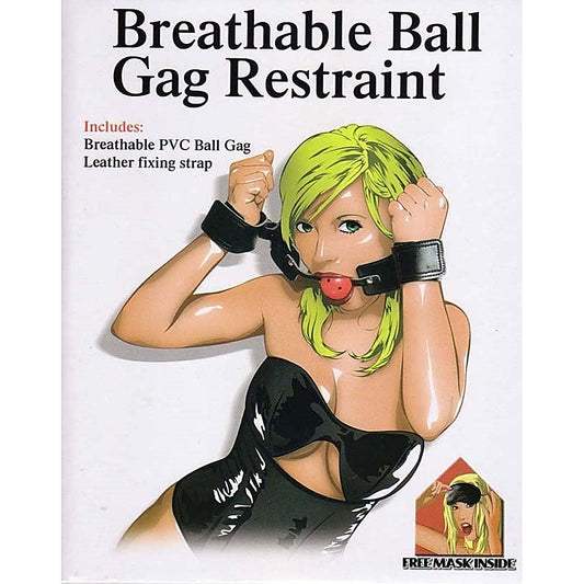 Breathable Bondage Ball Gag - Elevate Your Intimate Experiences - Cuffs and Restraints
