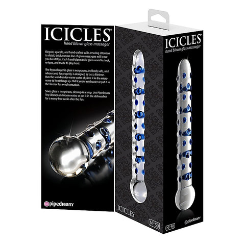 Icicles No 50 Elegant Glass Dong by Pipedream - Glass Sex Toys