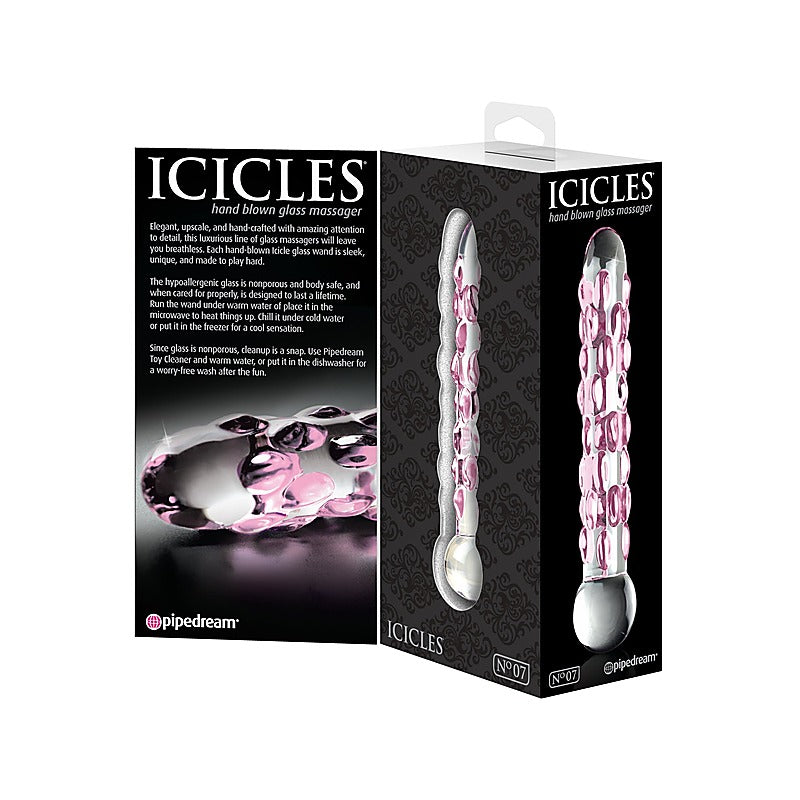 Icicles No. 07 Hand Blown Glass Massager - Glass Sex Toys
