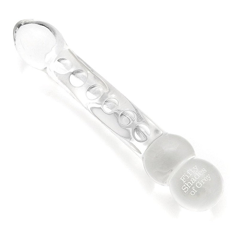 Drive Me Crazy Glass Massage Wand by Love Honey - Glass Sex Toys