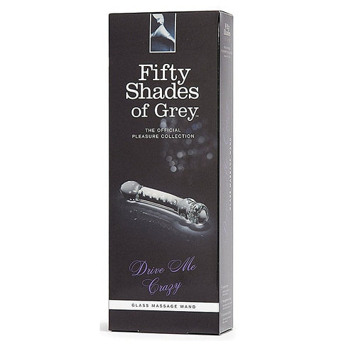Drive Me Crazy Glass Massage Wand by Love Honey - Glass Sex Toys
