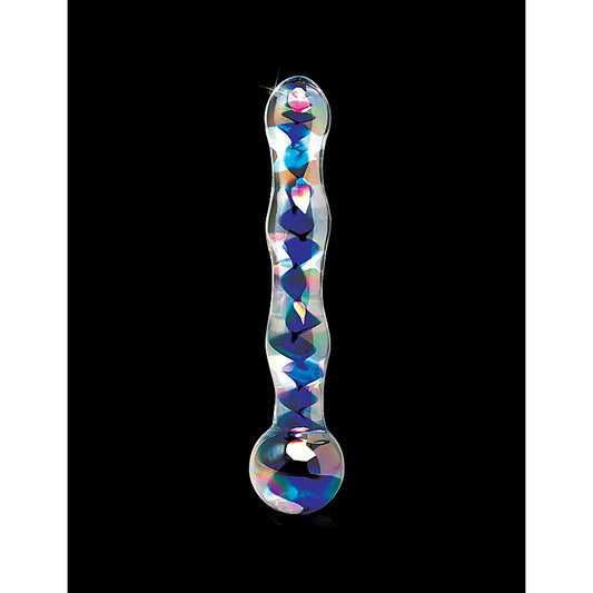 Pipedream Icicles No 08 Clear Glass Dildo Massager