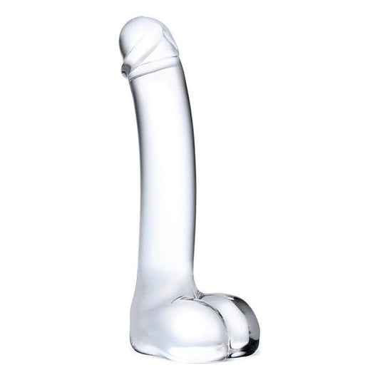Realistic Curved Glass G-Spot Dildo by Glas - Glass Sex Toys