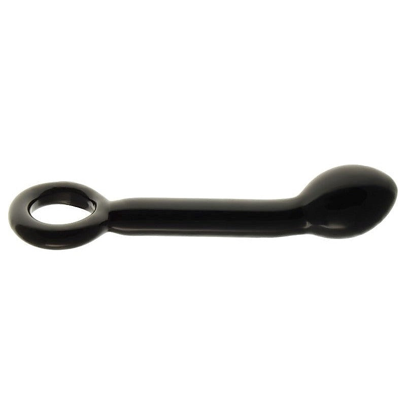 Sensual Bliss - Spartacus Blown Glass G-Spot Dildo with Loop - Bullet Vibrators