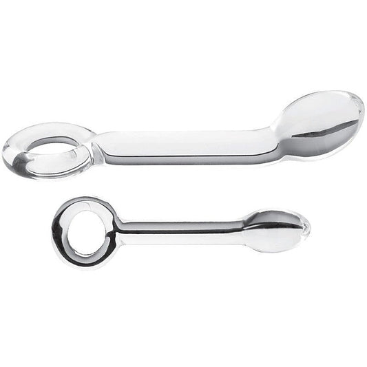 Sensual Bliss - Spartacus Blown Glass G-Spot Dildo with Loop