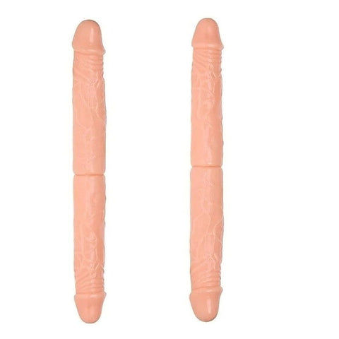 Premium Quality 24 Cm Realistic Double Dong by Baile - Realistic Dildos