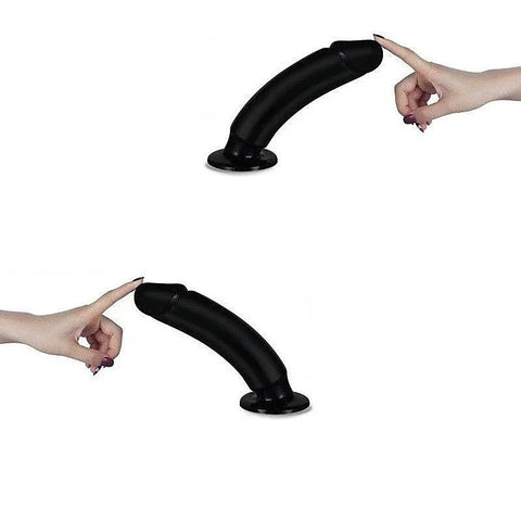 King Sized 9.25'' Anal Dildo - Black - Anal Dildos