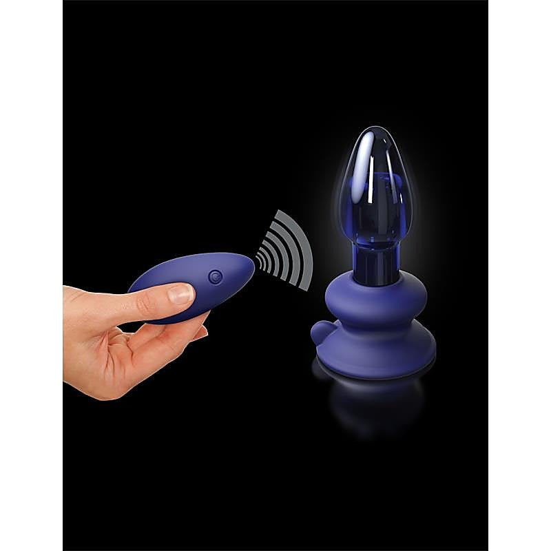 Pipedream Icicles No 85 Rechargeable Glass Butt Plug - Glass Sex Toys