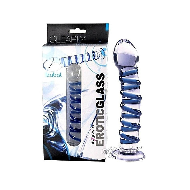 Premium Swirly Glass Dildo by Maxpassion - Glass Sex Toys