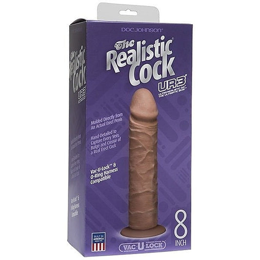 The Realistic Cock UR3 Brown 8 inch