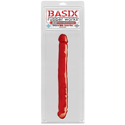 Basix 12 Inch Double Ender Realistic Dong - Realistic Dildos