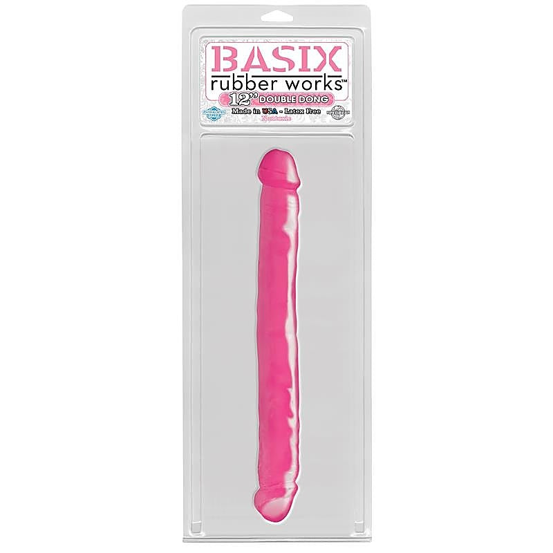 Basix 12 Inch Double Ender Realistic Dong - Realistic Dildos