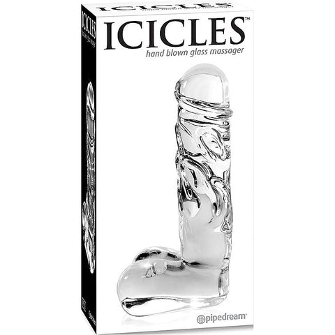 Icicles No 40 Realistic Glass Dong by Pipedream Products - Glass Sex Toys