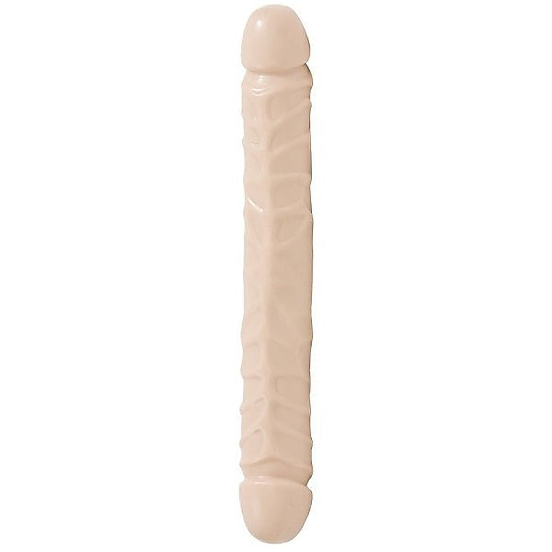 Veined Double Header 12 Inch Realistic Dong by Doc Johnson - Realistic Dildos