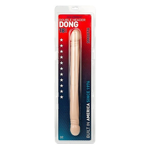 Doc Johnson Smooth Double Header 18 Inch Realistic Dong - Double Ender