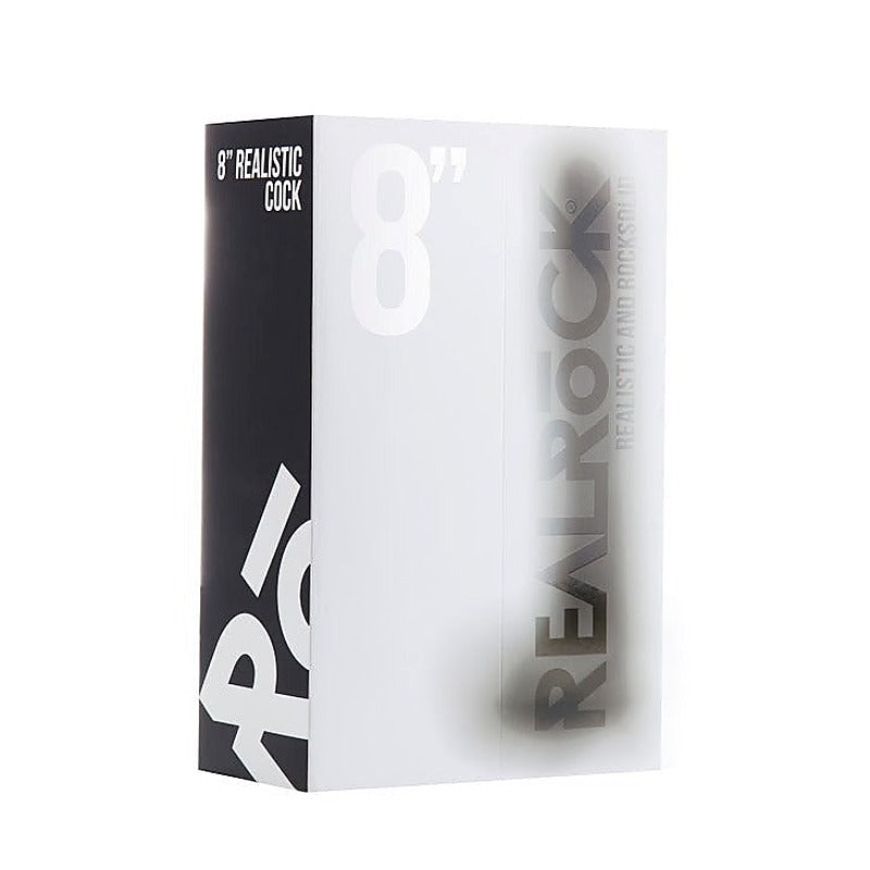 Real Rock 8" Realistic Cock With Scrotum by Shots Toys - Realistic Dildos