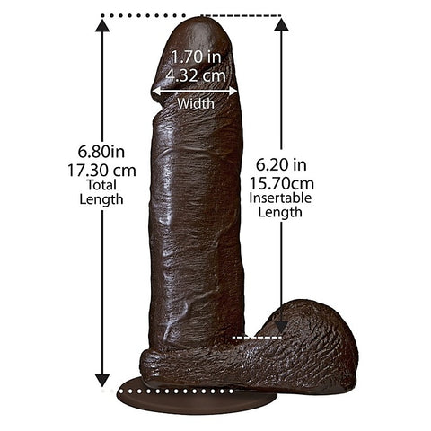 The Realistic Cock with Balls 6 Inch by Doc Johnson - Rabbit Vibrators