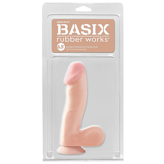 Pipedream Basix 6.5 Inch Suction Cup Dong with Balls