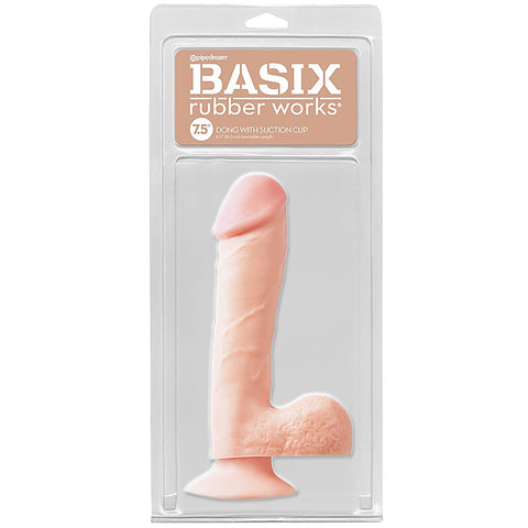 Basix 7.5 Inch Realistic Dong with Suction Cup by Pipedream - Realistic Dildos