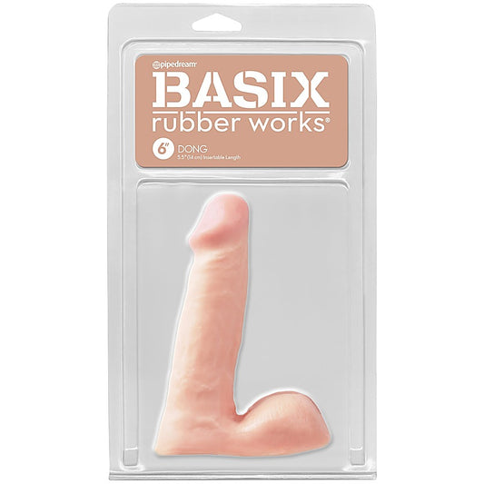 Pipedream Basix Rubber Works 6 Inch Realistic Dong