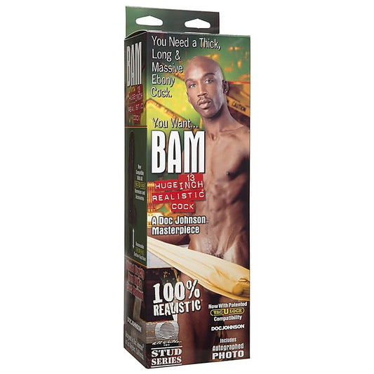 Doc Johnson Bam Huge 13 inch Realistic Cock