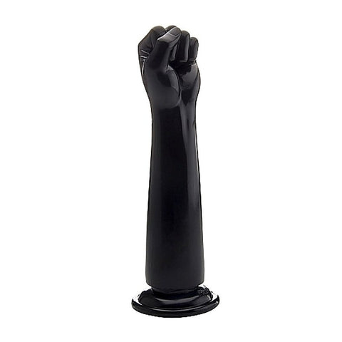 RealRock 12.8 inch Realistic Fist Black by Shots Toys - Realistic Dildos