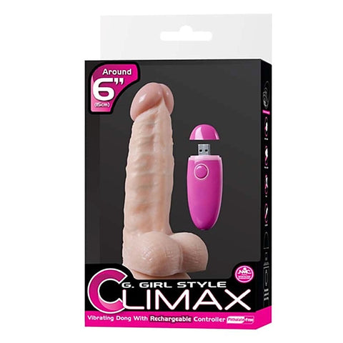 G-Girl Style Climax Vibrating 6" Dong by NANMA Corporation - Realistic Dildos