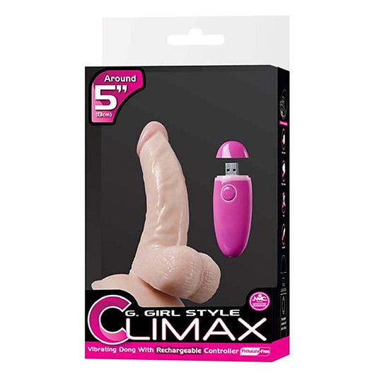 G-Girl Style Climax 5 Vibrating Dong Version 2 - Realistic Dildos