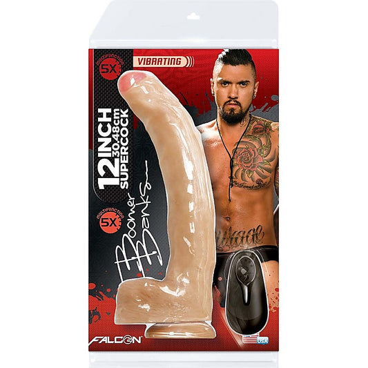 Falcon Super Cock Boomer Banks Vibrating - Realistic Dildos