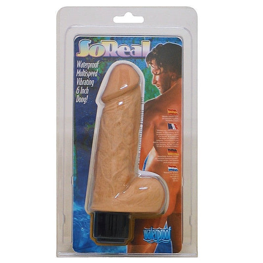 So Real 6 Inch Realistic Vibrating Dong