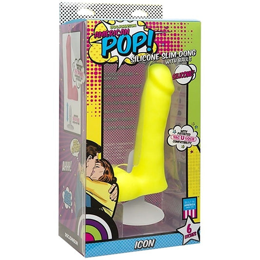 Doc Johnson American Pop Icon Realistic Dong With Ball