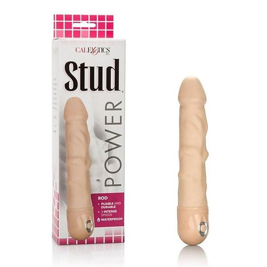 Waterproof Power Stud Rod Vibrating Dildo Ivory - Realistic Dildos