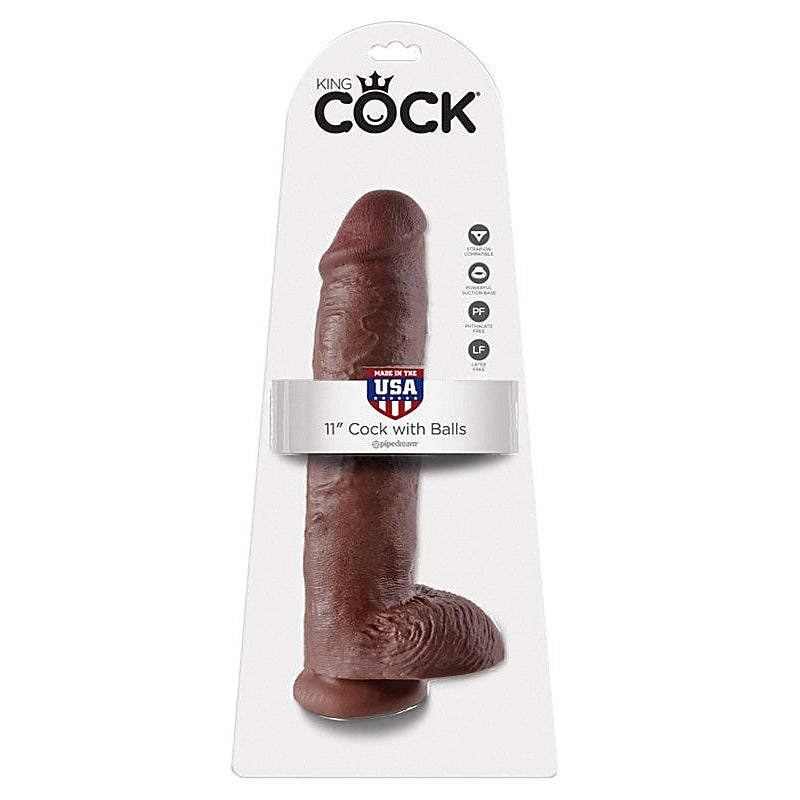 King Cock 11 Inch Cock With Balls by Pipedream Products - Realistic Dildos
