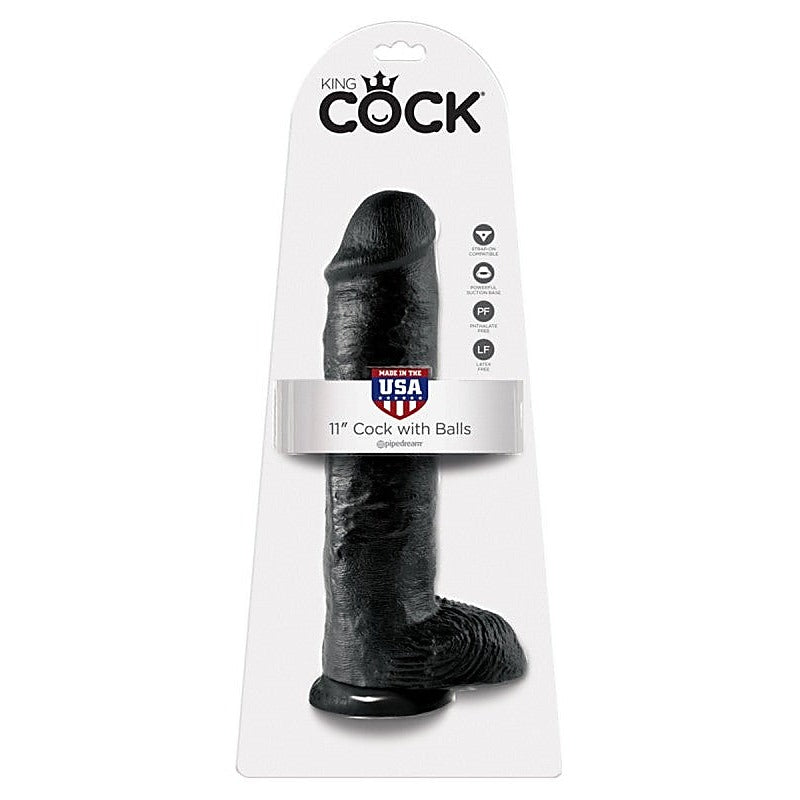 King Cock 11 Inch Cock With Balls by Pipedream Products - Realistic Dildos