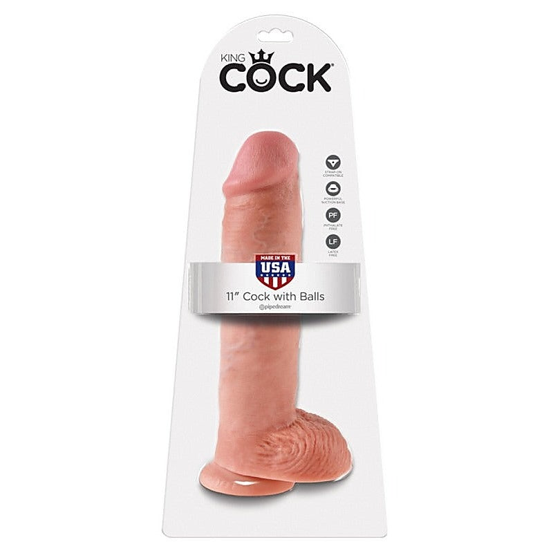 King Cock 11 Inch Cock With Balls by Pipedream Products - Realistic Dildos