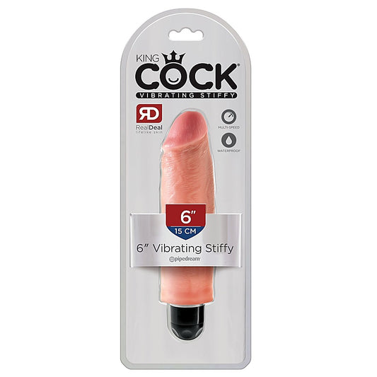 King Cock 6 inch Vibrating Stiffy Realistic Dildo