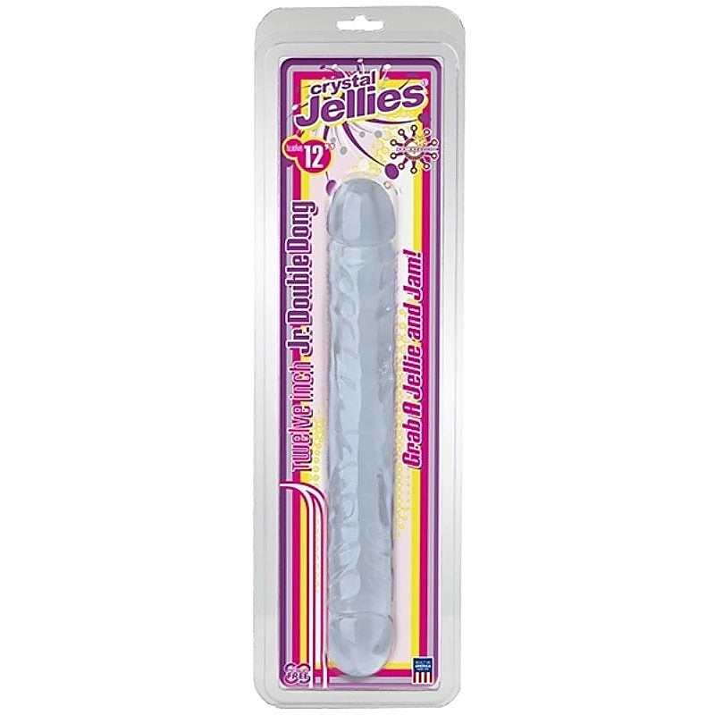 Crystal Jellies 12 Inch Jr. Double Dong by Doc Johnson - Bullet Vibrators