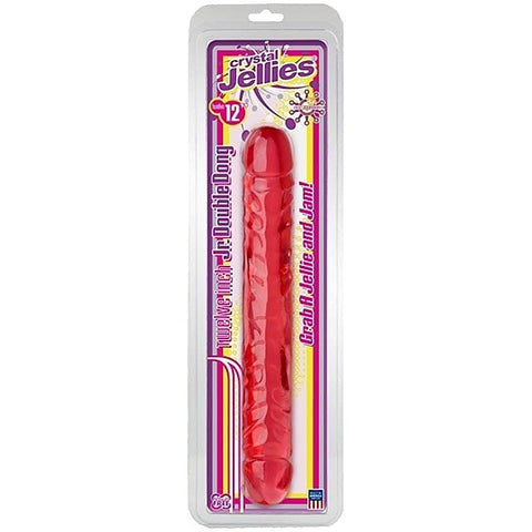 Crystal Jellies 12 Inch Jr. Double Dong by Doc Johnson - Bullet Vibrators