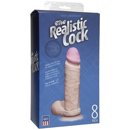 The Realistic Cock UR3 8 Inch - Flesh